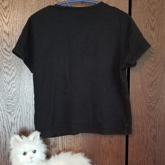 Faded Glory Stretch black tee - Picture 2 of 2